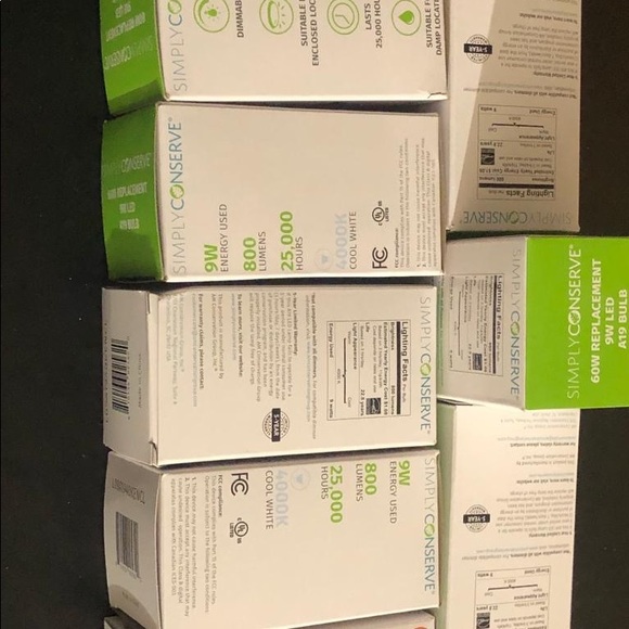 6 Simply Conserve 9W Led 60 watt replacement bulbs - Picture 5 of 5